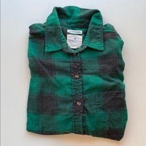 American Eagle Boyfriend Fit Plaid Flannel